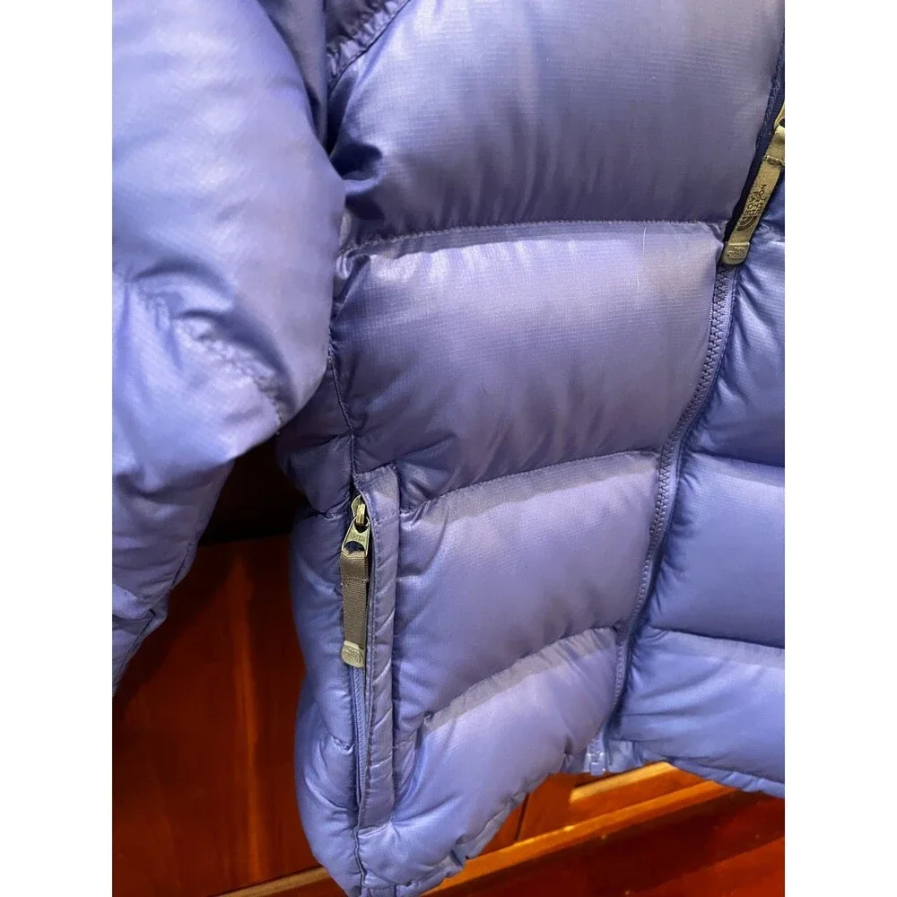 Women The North Face Nuptse 700 Down Puffer Winter Coat Size S Purple Vintage - Picture 3 of 16